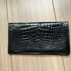 せ*こ様 皇居財布ブラッククロコダイル風長財布 - メルカリ