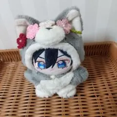 ぬい服　ぬいぐるみ用花かんむり　花かんむり　ピンク　ハンドメイド