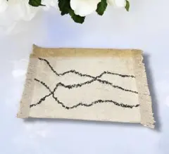 ジャーナルスタンダードファニチャー　ラグ　玄関マット　アイボリー