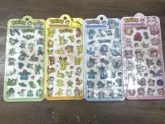 人気キャラクター 3Dシール 4枚セット