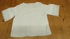 半袖レースのシャツブラウストップスサイズMです。