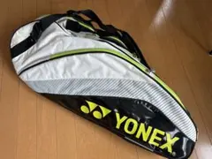 YONEX ラケットバッグ ブラック/ホワイト/イエロー　新年値下げします