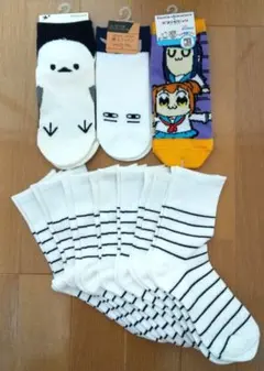 ボーダー柄ソックスその他10足セット