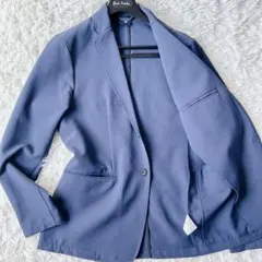 極美品 ニューバランス CITY テーラードジャケット L 紺 ストレッチ