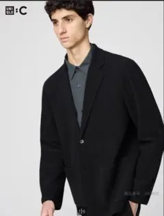 【新品未使用】UNIQLO C ニットジャケット ブラック タグなしのサムネイル