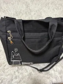 （美品）PEANUTS SNOOPY ショルダー トートバッグ