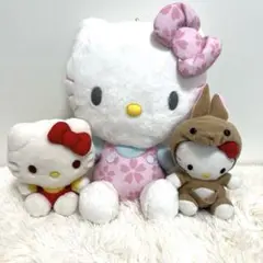 ハローキティ ぬいぐるみ　まとめ売り　3体