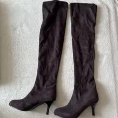 未使用　スエードニーハイブーツ