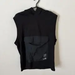 ZARA キッズ　ブラック　コットン　ナイロン　ノースリーブ　パーカー　164