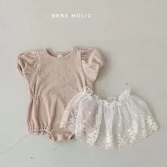 【ラスト1点】BEBE HOLIC レーススカート　ロンパース　Sサイズ