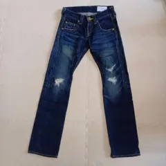 SLY JEANS ストレートデニム ダメージ加工24