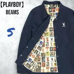 【美品】BEAMS PLAYBOY BEAMST ジャケット ネイビーブルゾン