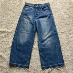 リーバイス プレミアライン ワイド デニム パンツ 27 インディゴ 青