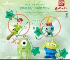 ガチャ　ディズニー　カラーコレクションチャーム　greenピーターパンスクランプ