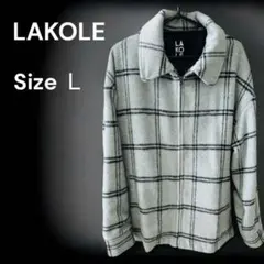 中綿グレーチェック ブルゾンジャケット