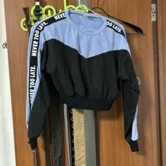 SHEIN トレーナー 10-11Y 黒/青