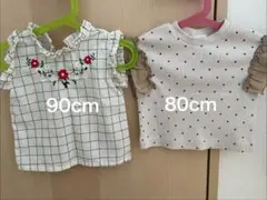 チェック柄・ドット柄ノースリセット 80cm・90cm