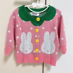 【新品】 ミッフィー いちご カーディガン 80サイズ 春服 可愛い イチゴ