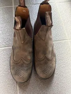 Blundstoneサイドゴアブーツウィングチップuk8 ペイズリー
