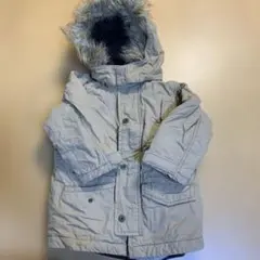 baby GAP インナーボア・フード付き　ベージュモッズコート 100cm