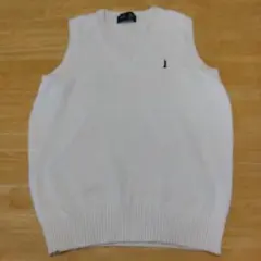 【イーストボーイ】ホワイト Vネック スクールベスト