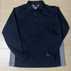 【激レア】NIKE ナイキ L ダークネイビー 長袖ゴルフポロシャツ