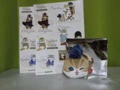 【非売品】mofusand　モフサンド　猫　ノート2冊＆おかおぬいぐるみバッジ