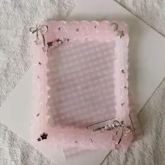 ⟡.·シンプルリボンなトレカケース⟡.· ホイップデコ 星