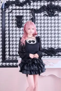IMVAL / Dark Sheer Ribbon Blouse 地雷 ゴシック - メルカリ