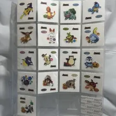 ポケモンパンシール 186弾 17枚セット デコキャラシール 第一パン