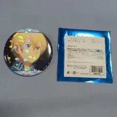 SAO ソードアート・オンライン　カラオケの鉄人　ホログラム缶バッジ　ユージオ