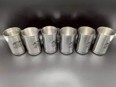 【新品未使用‼️】レオンマグカップ ステンレス6個セット ビアジョッキ 花見