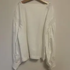 MACPHEE ホワイトバルーンスリーブ