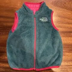 め※引越しの…様。 THE NORTH FACE ベビーベスト グリーン/ピンク