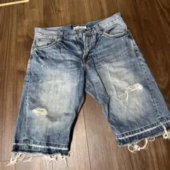 BACK NUMBER デニムショートパンツ XL