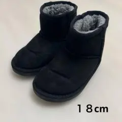 BREEZE キッズブーツ 黒 ムートンブーツ