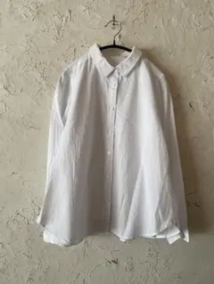 【値下げ】美品　アダムエロペ　コットンホワイトシャツ