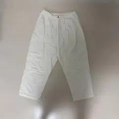 ホワイト ワイドパンツ イージーパンツ ウエストゴム