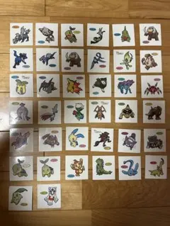 ポケモンパンシール　伝説のポケモン　まとめ売り　38枚　平成レトロ　シール