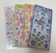 完全正規品 ディズニー プチドロップステッカー シール 4枚セット