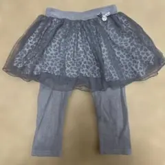 petit main レオパード柄チュニック付きレギンス 90サイズ
