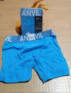 ANVIL ボクサーパンツ Mサイズ 　青　★　ダメージデニム風のサムネイル