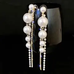 ジルコニアピアスビジューピアス6ラインストーンピアス6パールピアス6大ぶりピアス