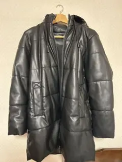 ZARA フェイクレザーパフジャケット