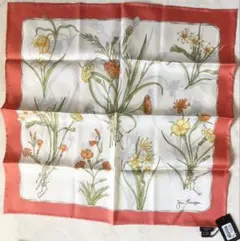 新品タグ付き　JIM THOMPSON 花柄　100%タイシルクスカーフ
