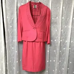 昭和レトロ ピンクスーツ セットアップ ヴィンテージ クラシカル バブリーS