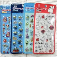 【国内正規品】ぷくぷくシール　ディズニー　4枚セット