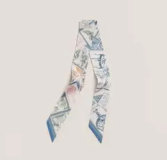 新品未使用　HERMES ☆ フォーブルの切手愛好家 ツイリー スカーフ エルメス ツイリー フォーブルの切手愛好家 新品 - メルカリ