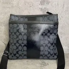 超フェア】COACH シグネチャー ショルダーバッグ ブラック - メルカリ