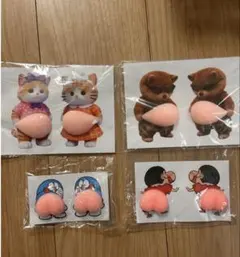 お腹シール　おしりシール　ぷにぷにシール　ステッカー　4シート